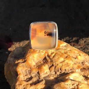 Montana Agate Ring - size 8